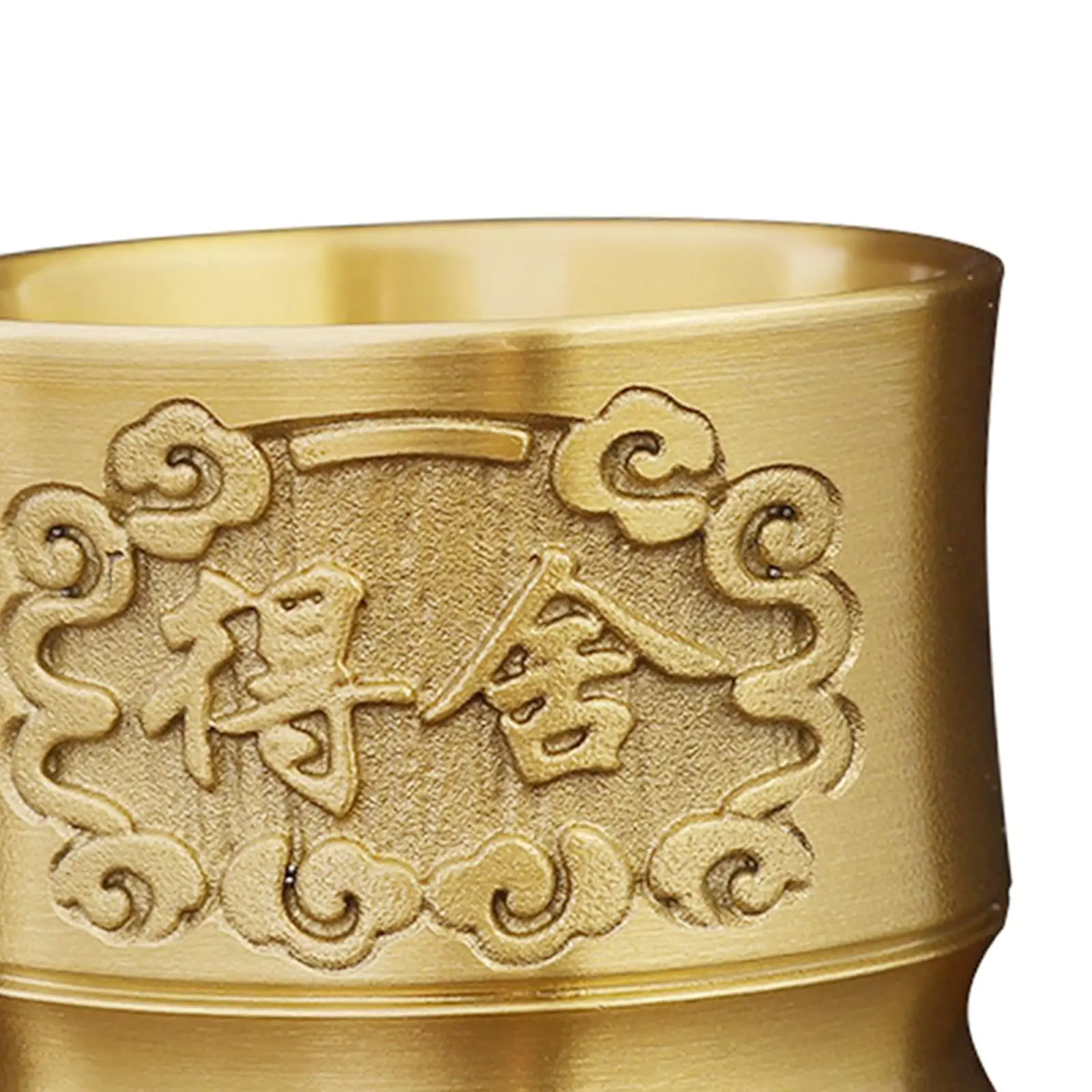 Classical Chinese Style Brass Cup for Table Decoration Housewarming Gift