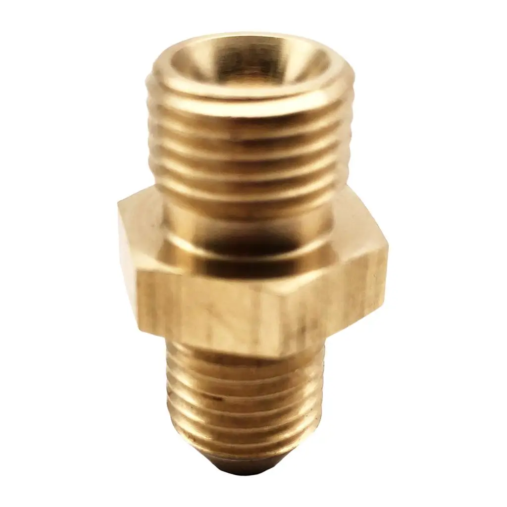 Brass 4 AN Male to 1/4 NPT  Line Hose Adapter Fitting  Connector, Gold