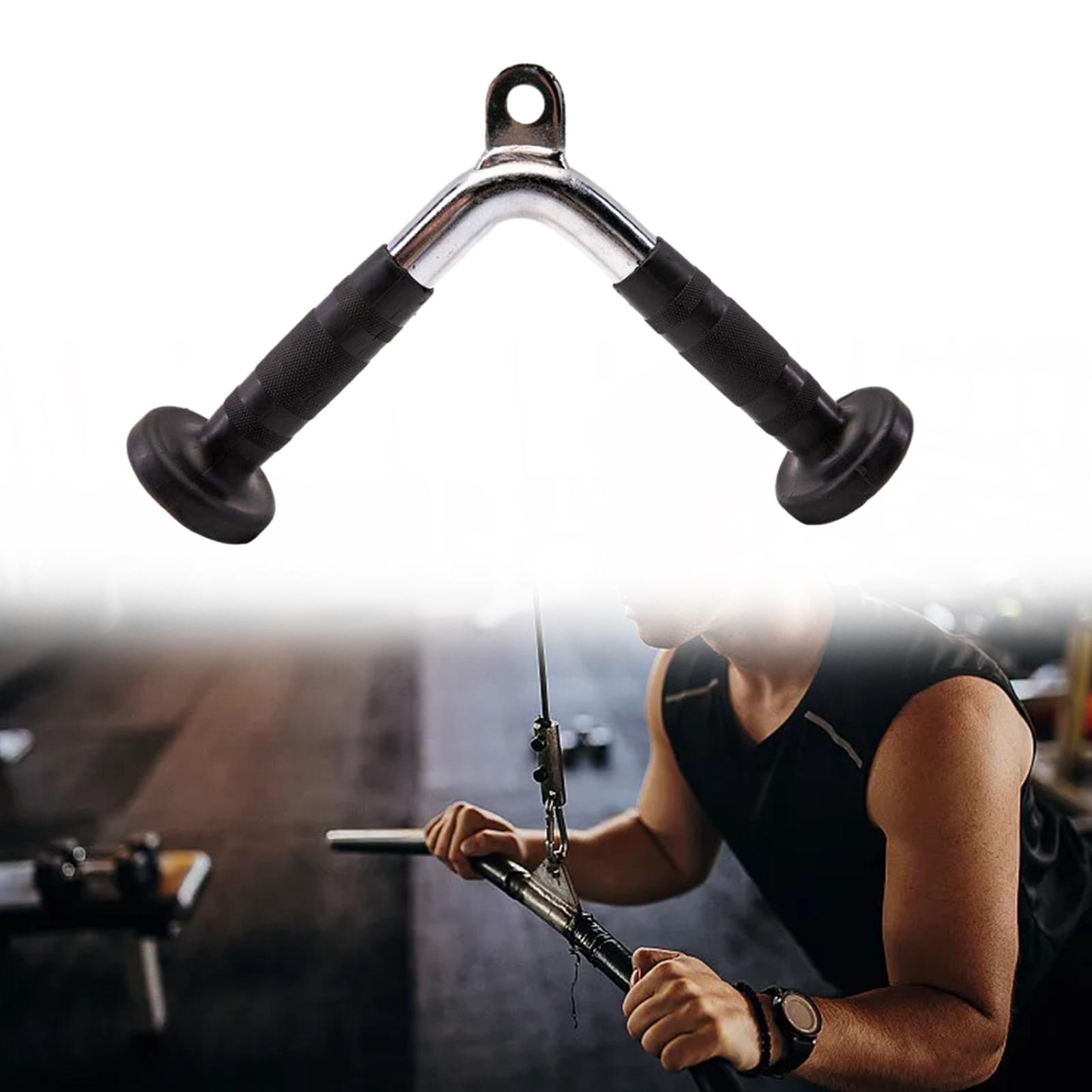 Tricep Press Down Bar Home Gym Cable Machine Attachments for Weight Lifting Deadlift Muscle Building Shoulder Biceps Exercise