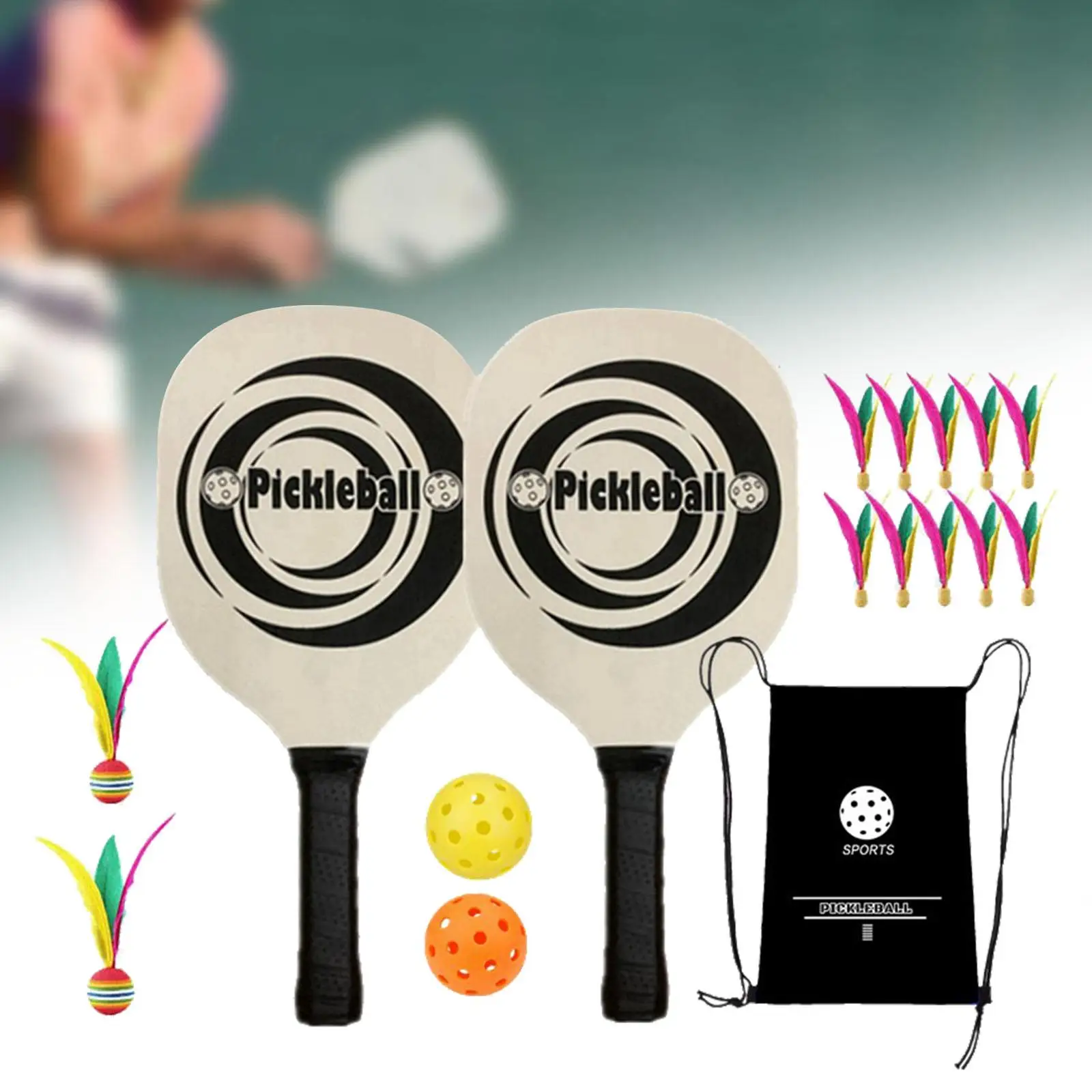 Pickleball Paddles Pickleball Racquets Carrying Bag Pickleball Rackets with 2