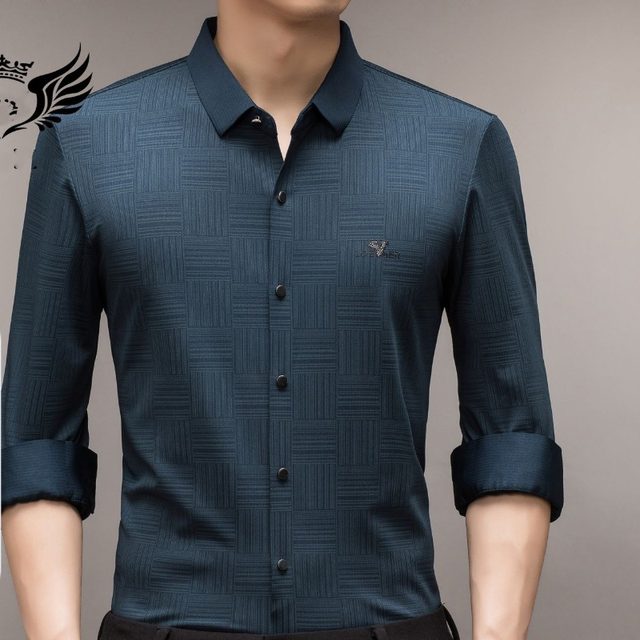 Spring and Autumn Men's Polo Collar Single Breasted Cardigan