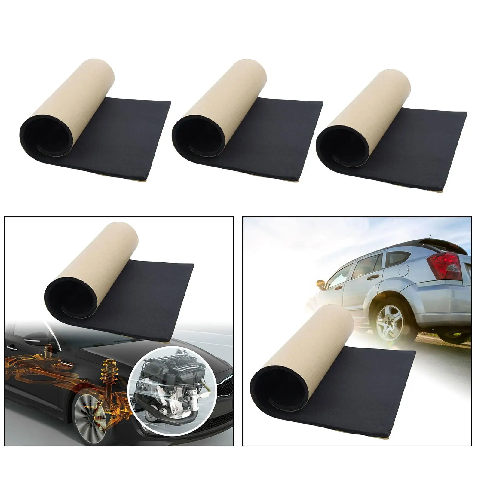 Car Noise Sound Deadener Thermal Insulation Properties Replaces Professional Sound Deadener Insulation Mat