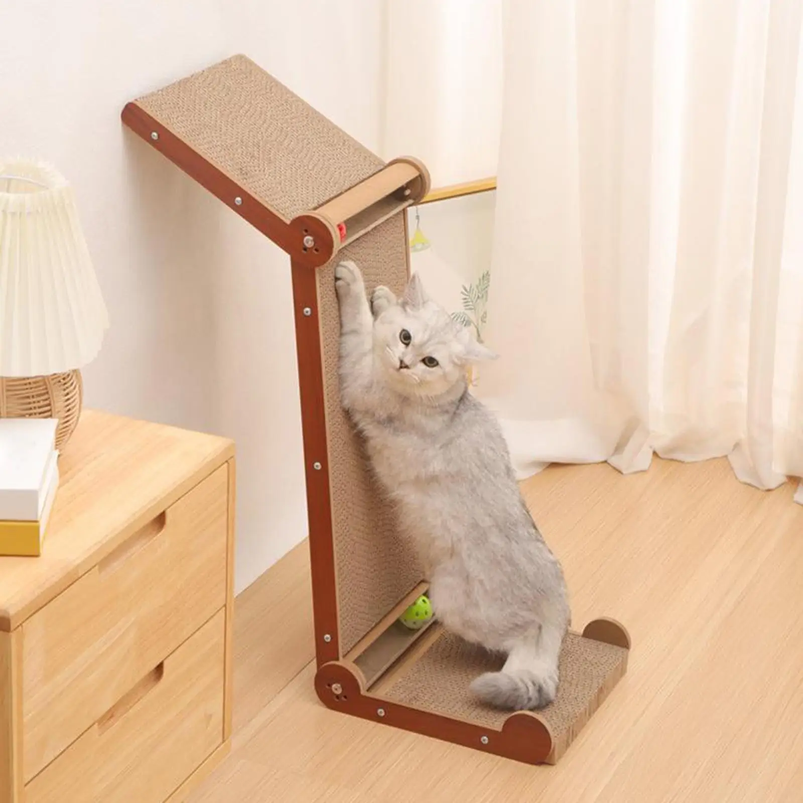 Cat Scratching Board Furniture Protector Durable Corrugated Scratch Pad Folding Cat Bed Cat Scratcher Claws Care Pets Supplies