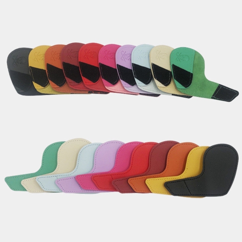 Description Picture 6 of item10pcs Golf Club Head Cover Rod Head Protective Cases PU Wedges Covers Golf Sports Accessories Putter Protector Dropshipping