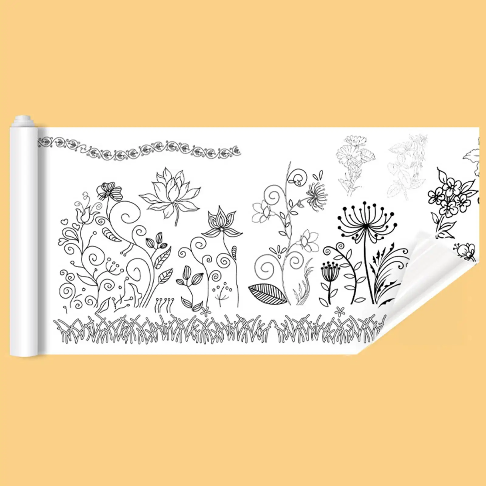 Children Drawing Roll Wall Sticker Painting Filling