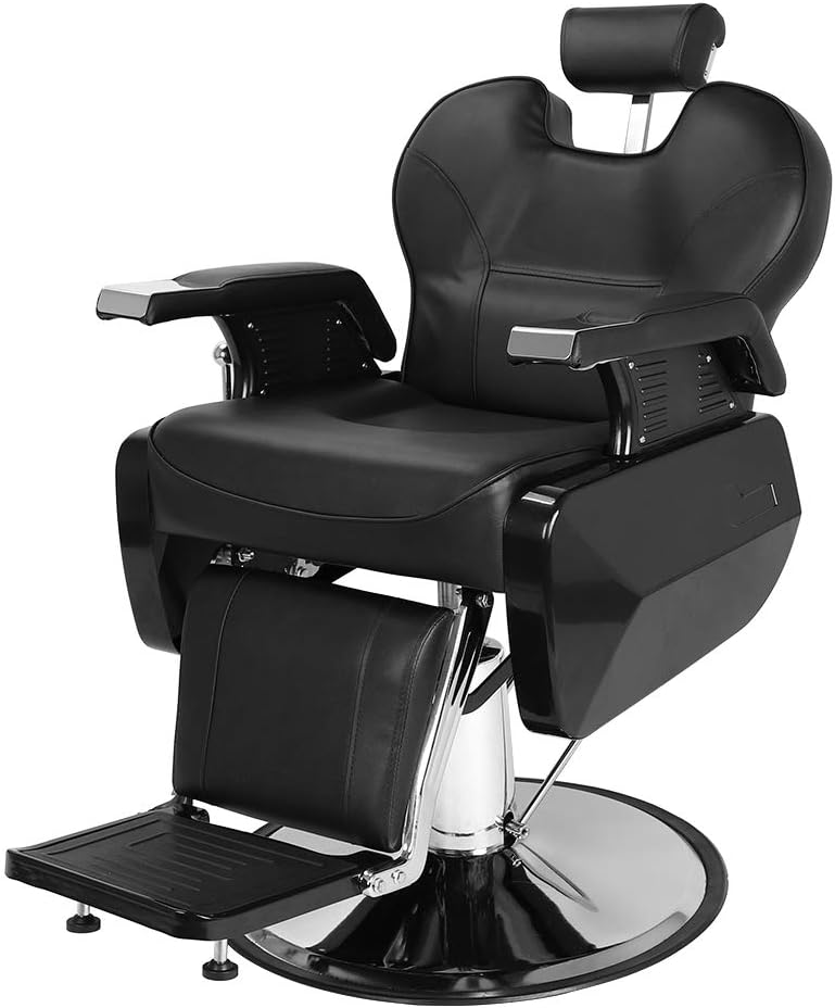 Description Picture 3 of itemOmySalon All Purpose Hydraulic Barber Chair Recline 360 Degree Swivel Height Adjustable Heavy Duty Hairdresser Chair Beauty Salo