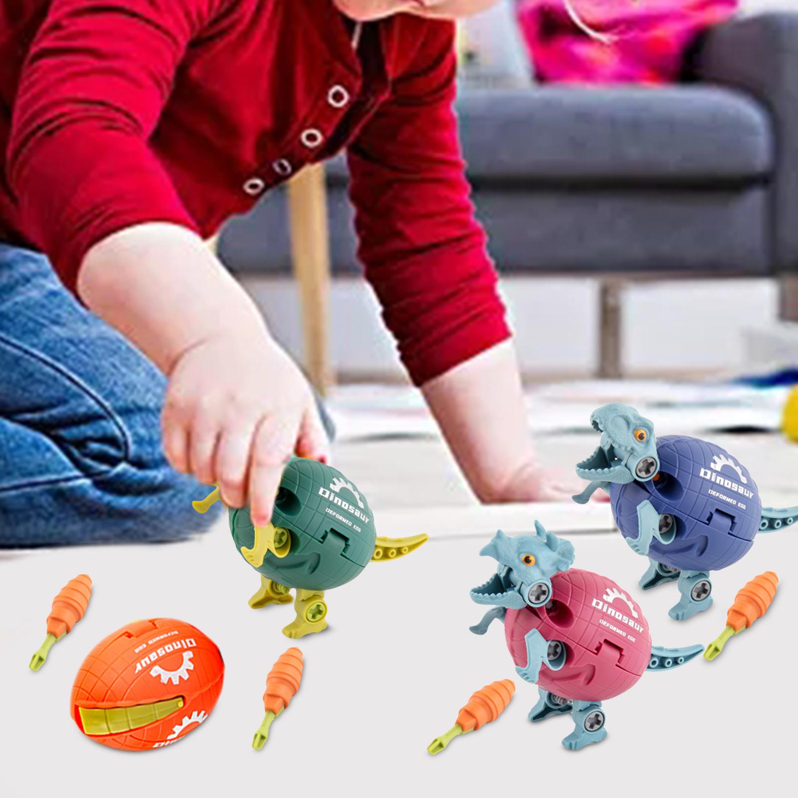 4 Pieces Kids DIY Take Apart Dinosaur Toys for Boys Girls 3 Year Old and up