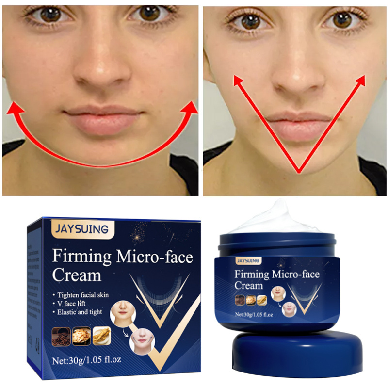 Best of Firming Face-lift Slimming Cream V-Shape Slimming Removal Masseter Muscle Double Chin Face Fat Burning Anti-Wrinkle Products 30g Reviews & Tips