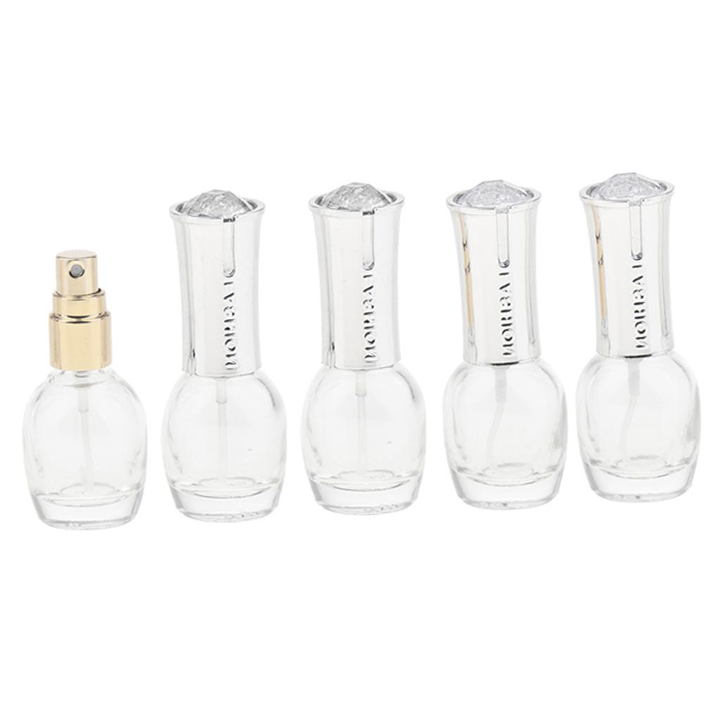 Empty  10ml/0. Refillable Perfume Bottle  Mist Sprayer 5PCS