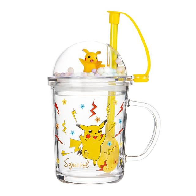 Tumblers with Straw Set Pikachu Face Pokémon - Meccha Japan