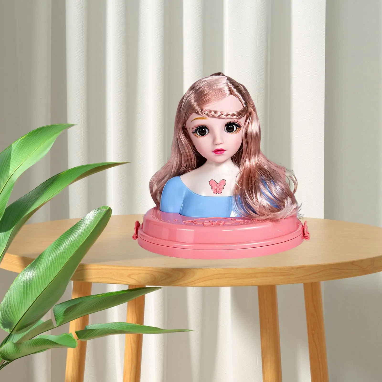 Doll Styling Head Toy Movable Eyelids Doll Hair Styling Toy Princess Doll for Adults Girls Children Kids Birthday Gifts