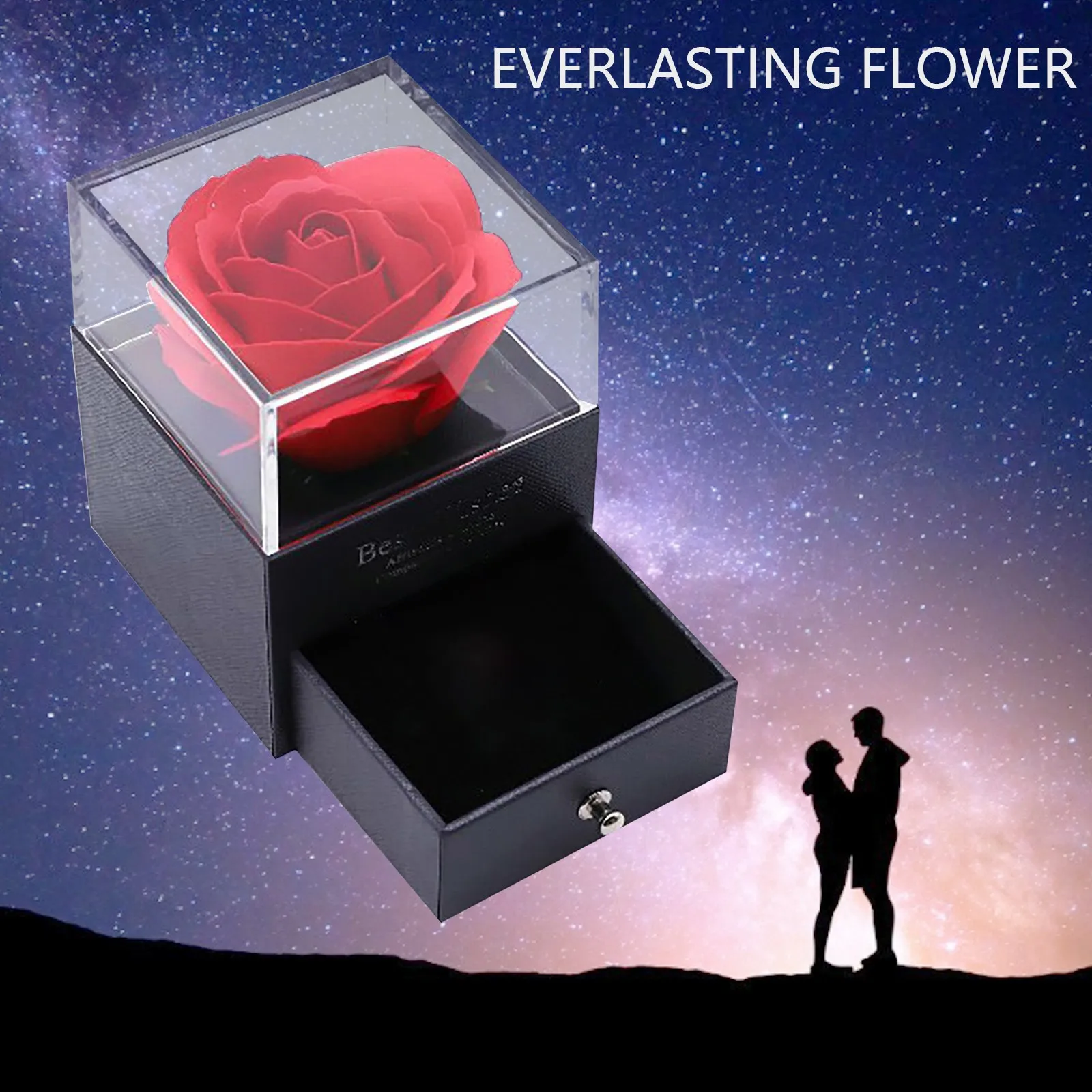 S19bbfcc686eb4a79ac2ffed46e1766050 Everlasting Flower Gift Box Rose Preservation Box Mother's Day Handmade Rose Gif