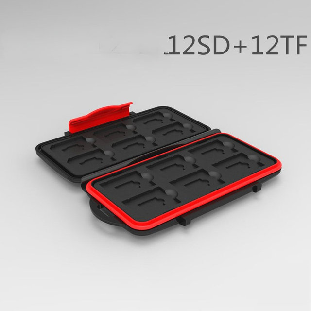 VYIBPDY 16 Scomparti Custodia Per Schede Di Memoria, Porta Schede SD,8 Schede SD E 8 Micro SD, Per SDXC, SDHC, SD, Resistente All'Acqua - Foto 4