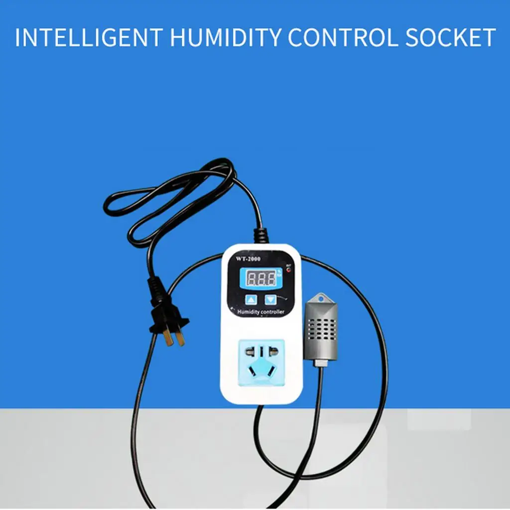  5~99%RH Humidity Controller Socket Hygrostat For Warehouse Greenhouse
