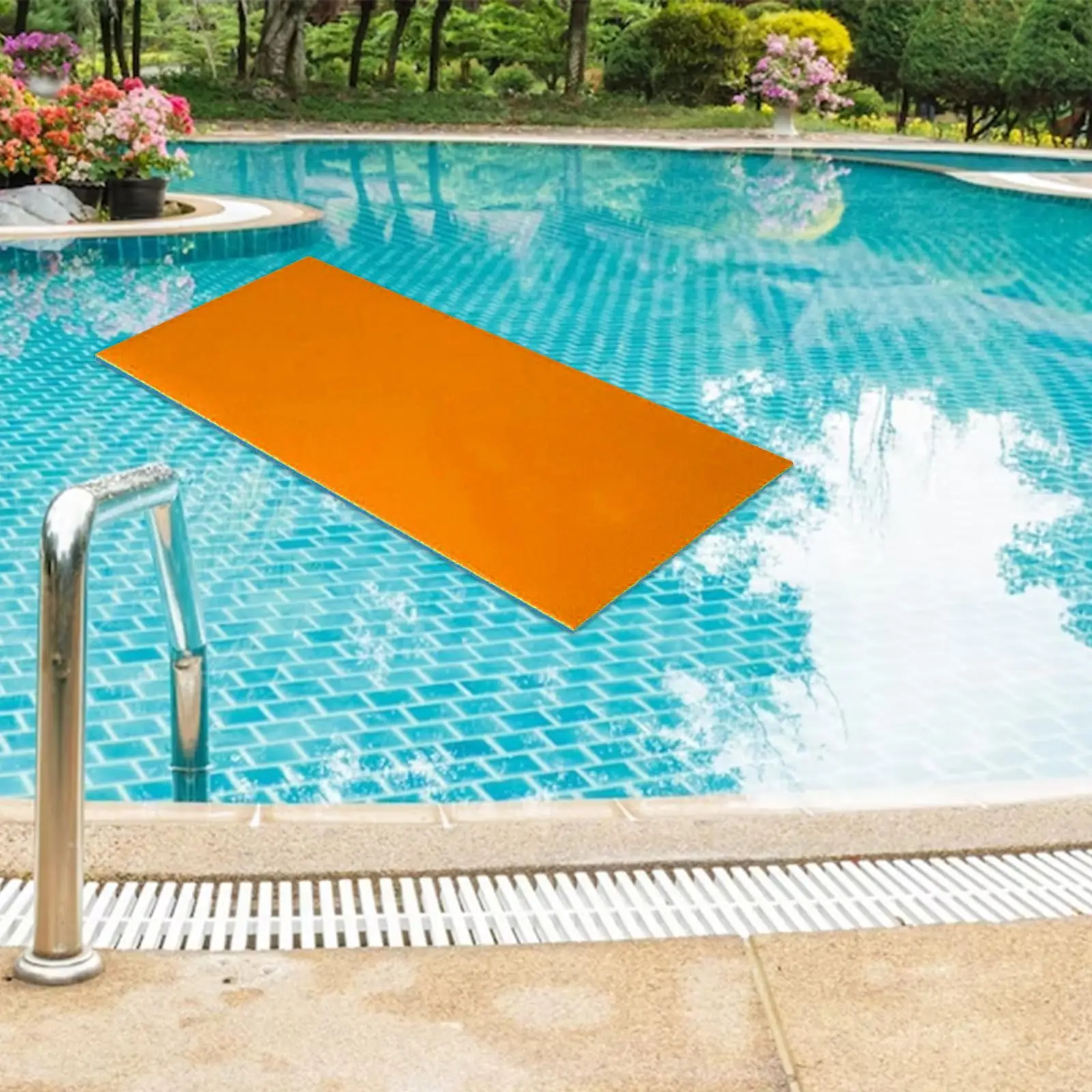 Water Float Mat Portable Relaxing Float Mat Bed Unsinkable Float Blanket Floating Pad Lounge Mattress for Lake Swimming Pool