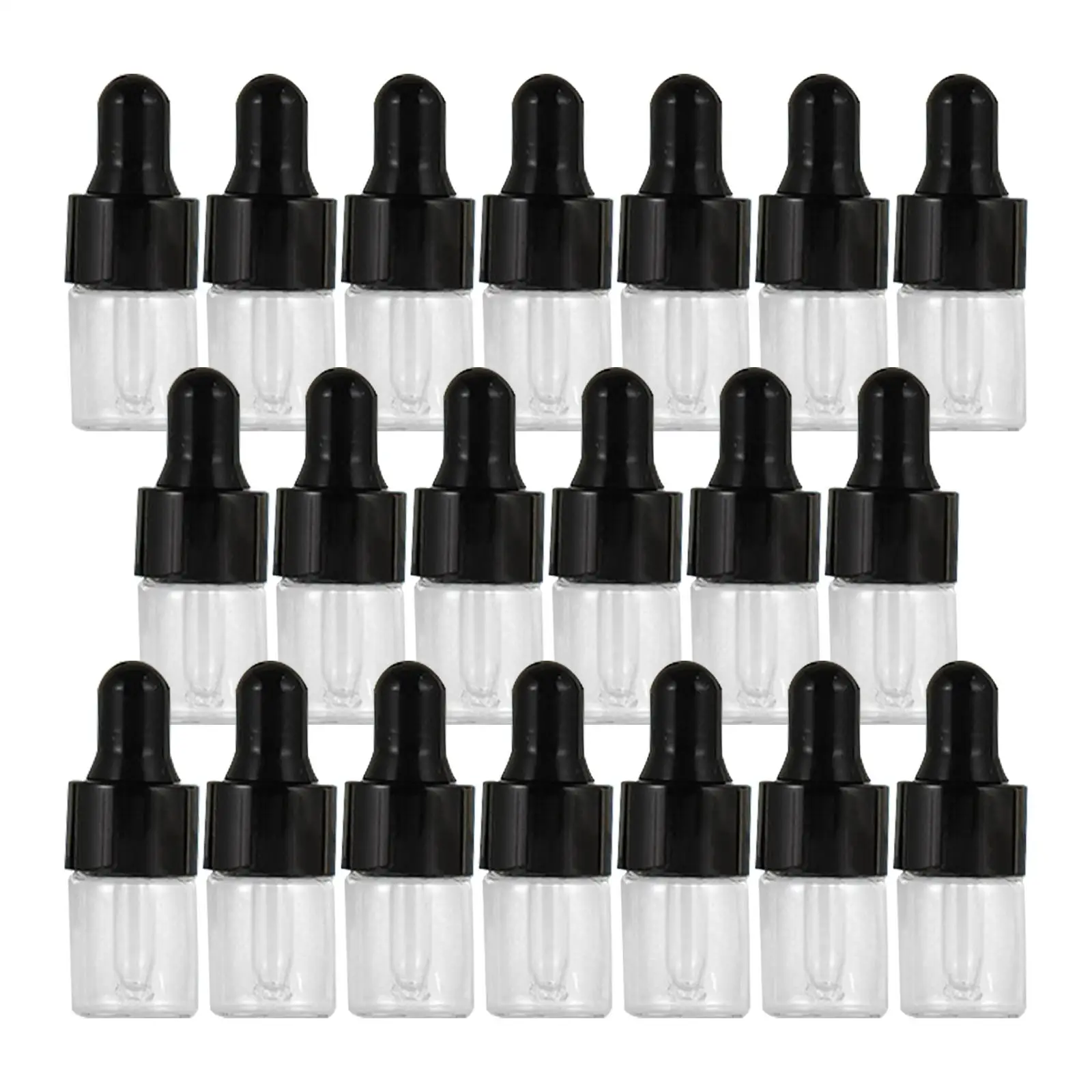 20x Glass Dropper Bottles with Eye Droppers Leakproof for Perfume Oils