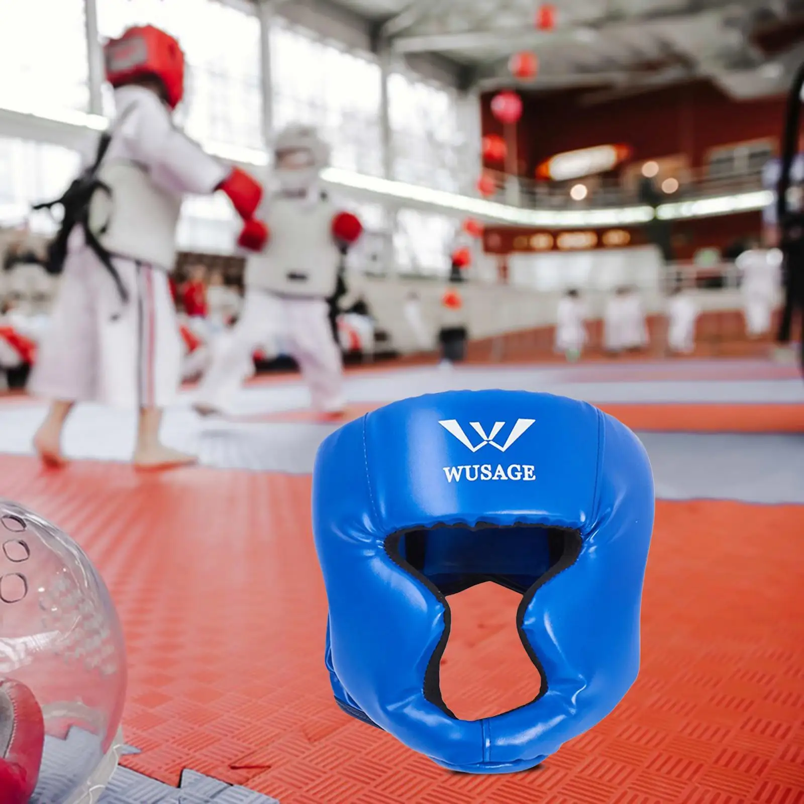 Boxing Headgear Breathable Head Gear Safety Head Protector for Karate Kickboxing Taekwondo Sparring Women Men