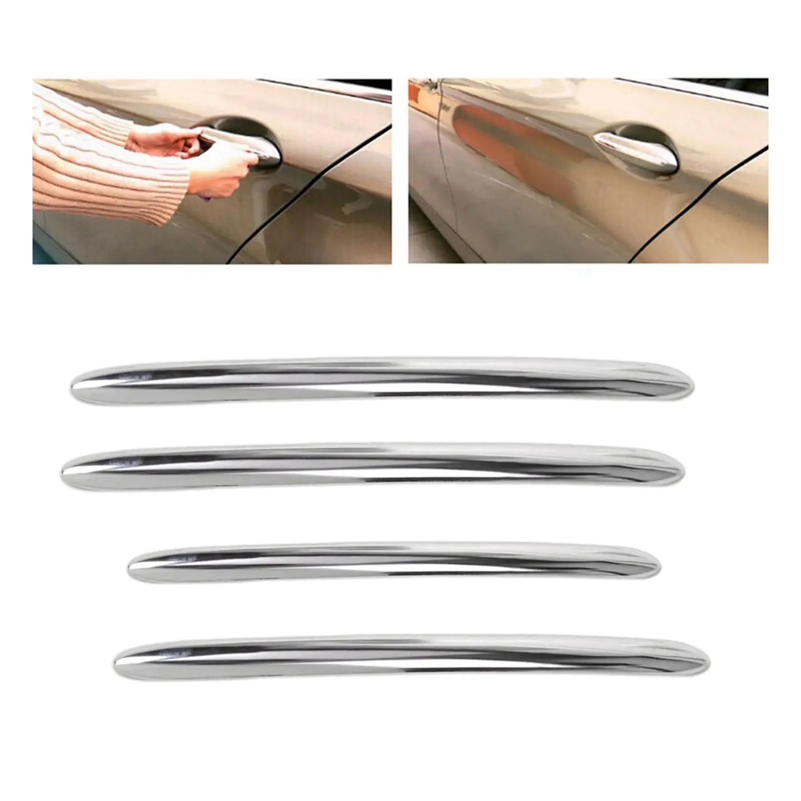 4x Car Exterior Door Handle Cover Trim Replace for BMW 5 F10 F18