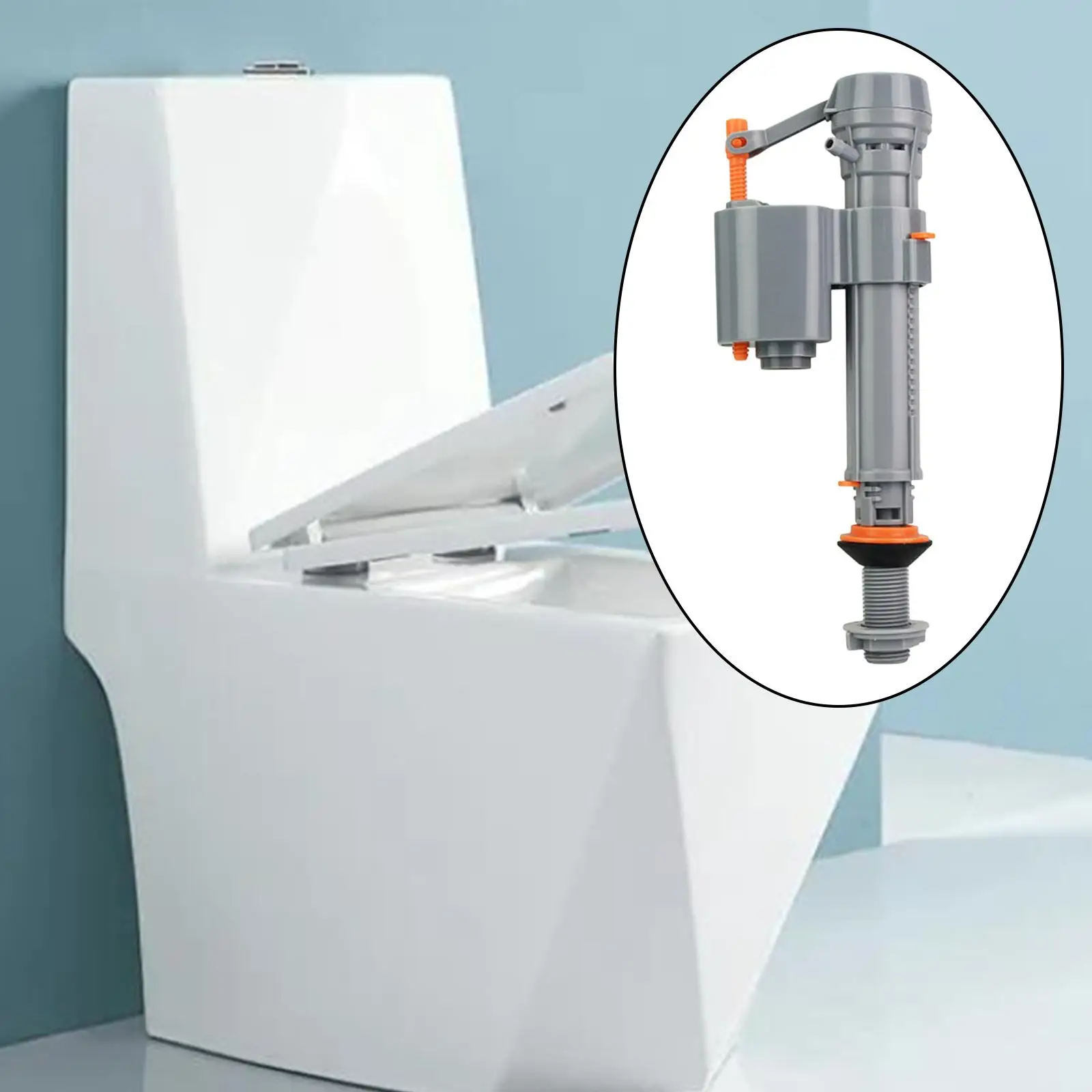 Toilet Water Tank Fittings Intake Valve Toilet Outlet Fill Valve Dual Flush Set Float Valve Universal Toilet Accessories