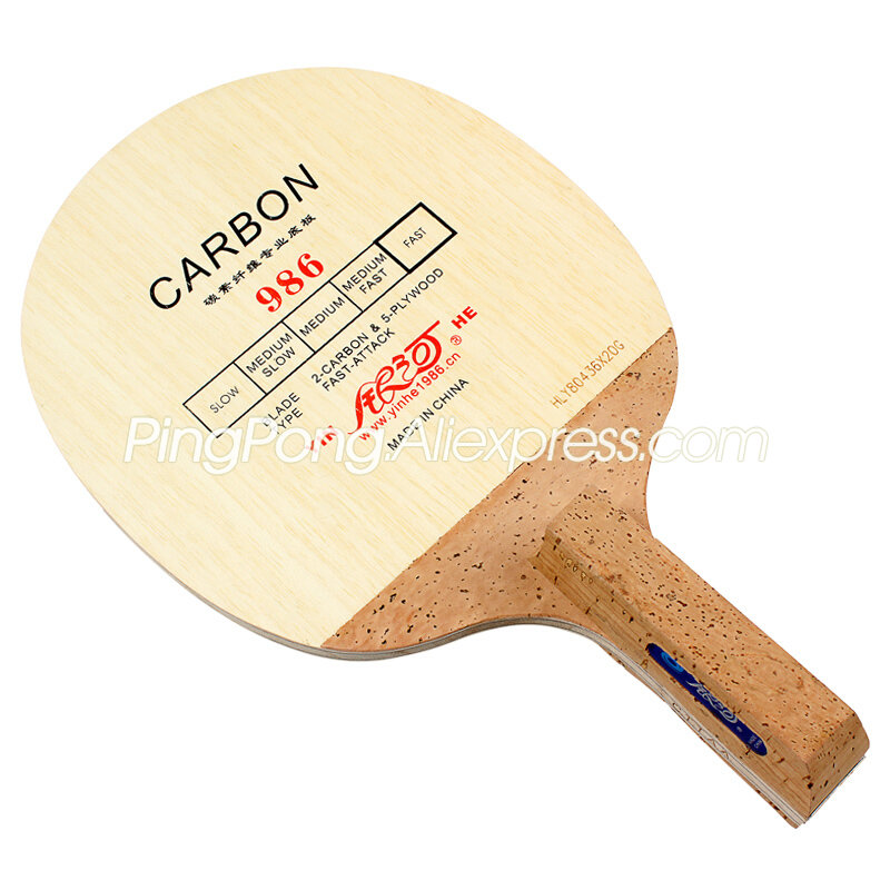 Original YINHE 986 Carbon Tischtennisschläger (Korea Typ Fast Attack) Japanischer Penhold JS Griff Schläger Ping-Pong-Schläger Paddel – Detail 1