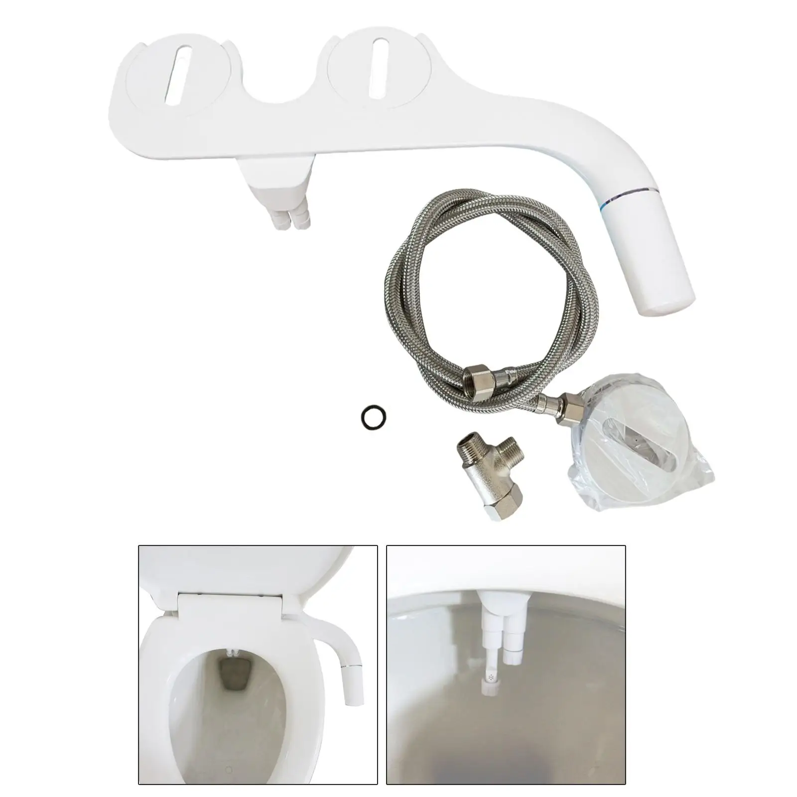 Houehold Bidet Toilet Seat Attachment Mechanical   Water Sprayer Washer Self Cleaning Nozzle Clean Sprayer for Toilet