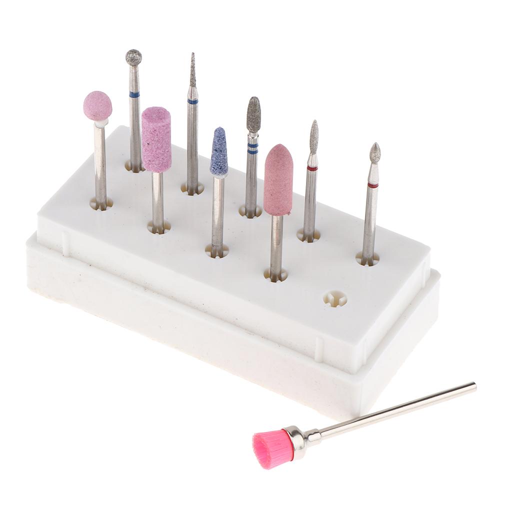 10pcs Premium Bits Manicure / Pedicure Grinding Set for Nail ,