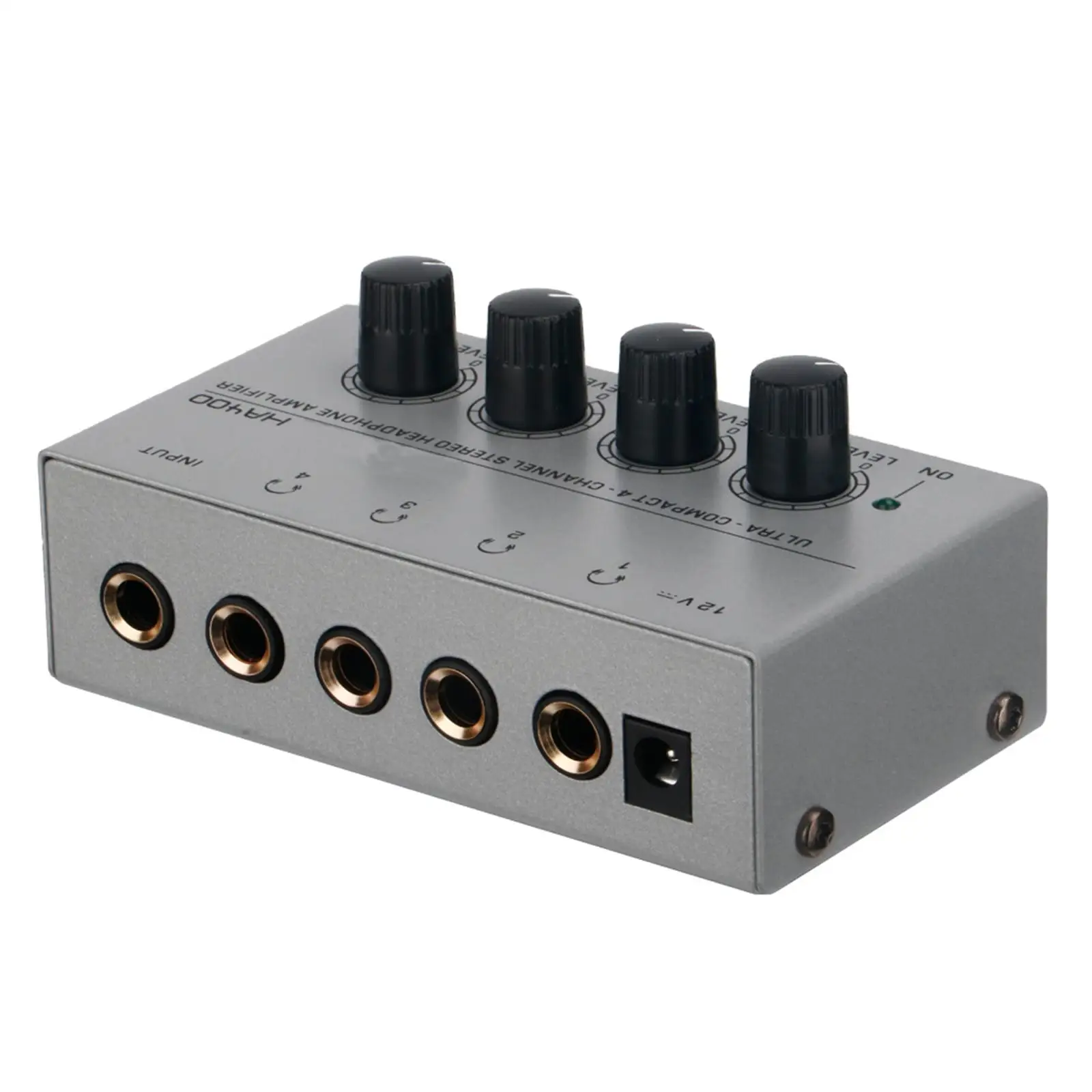 4 Channel Headphone Amp Desktop Amp Stereo Sound Mixer Professional Compact for sound Reinforcement studio Recording