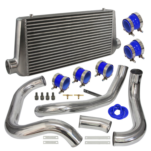 Upgrade Intercooler W/ Aluminum Piping Pipe Kit Fits For Nissan Skyline R32  R33 R34 Gtst Rb20 Rb25det 93-98 Blue / Black /red - Engine - AliExpress