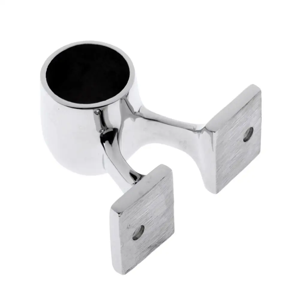 25mm 90° Boat Hand Rail Fitting Dual End Stanchion - 316 Stainless Steel