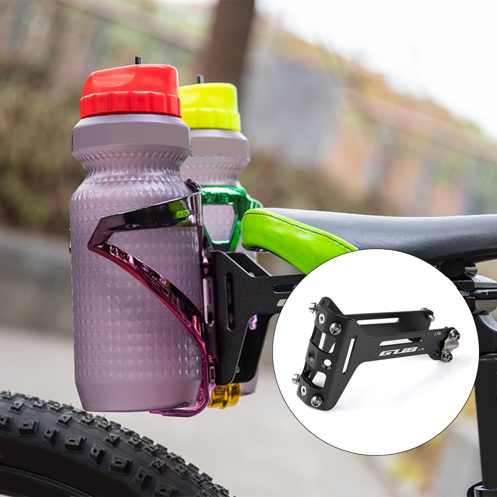 Solid Bike Water Bottle Cage Adapter Mount Bracket Seatpost Rack Accessories