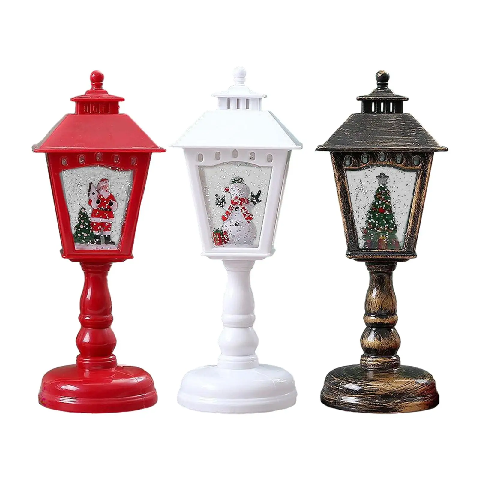 Mini Christmas Lantern with Music Romantic Atmosphere Hanging Decorative
