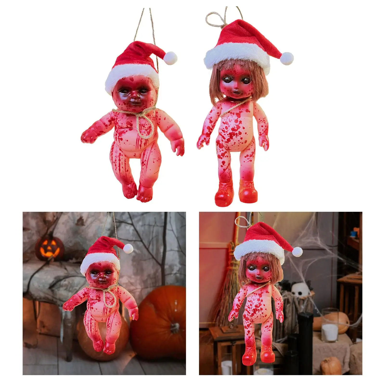Halloween Creepy Dolls for Christmas Decoration Masquerade Anniversary