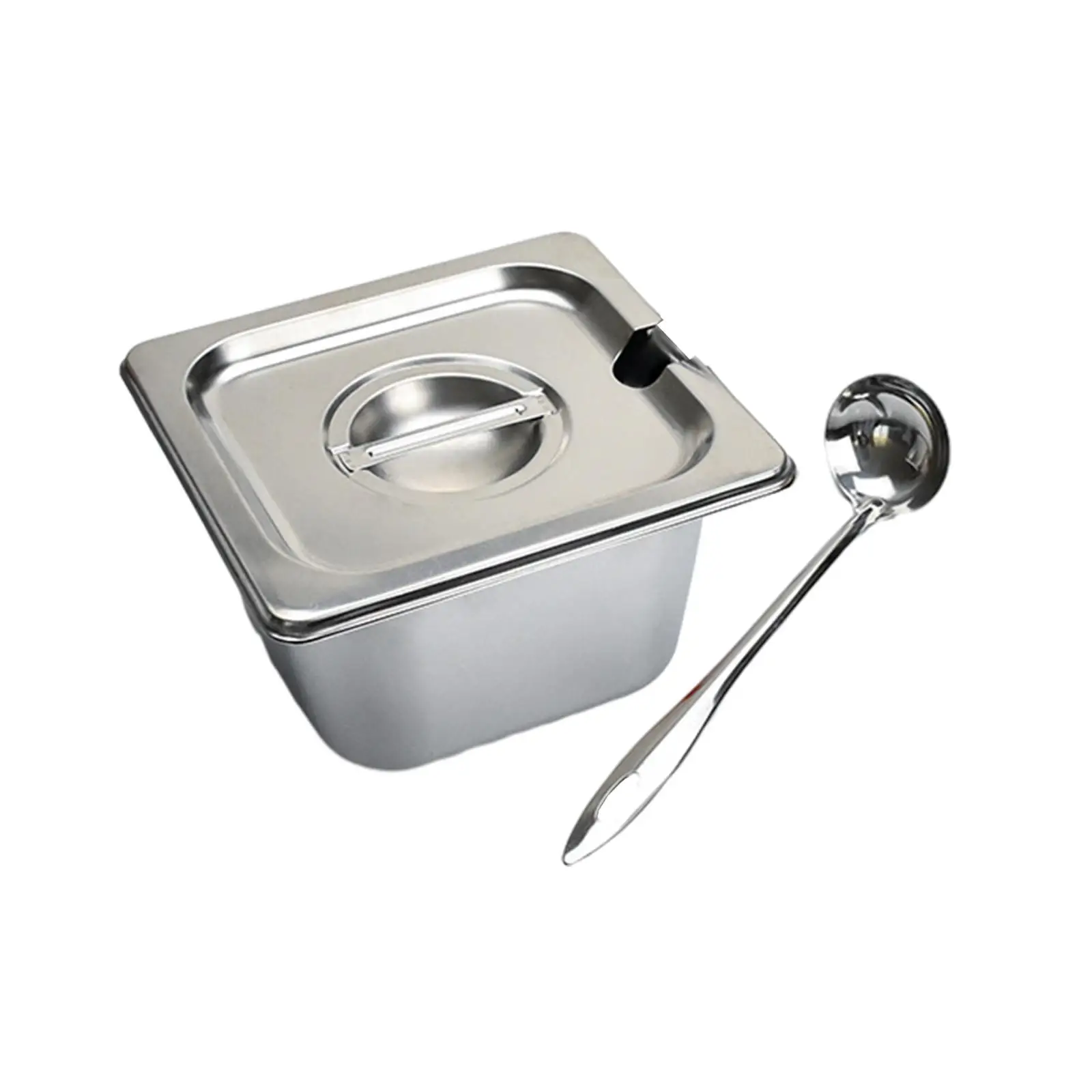Stainless Steel Hotel Pans Multifunctional with Lids and Spoon Steam Table Pan for Buffet Chafing Dish Restaurant Food