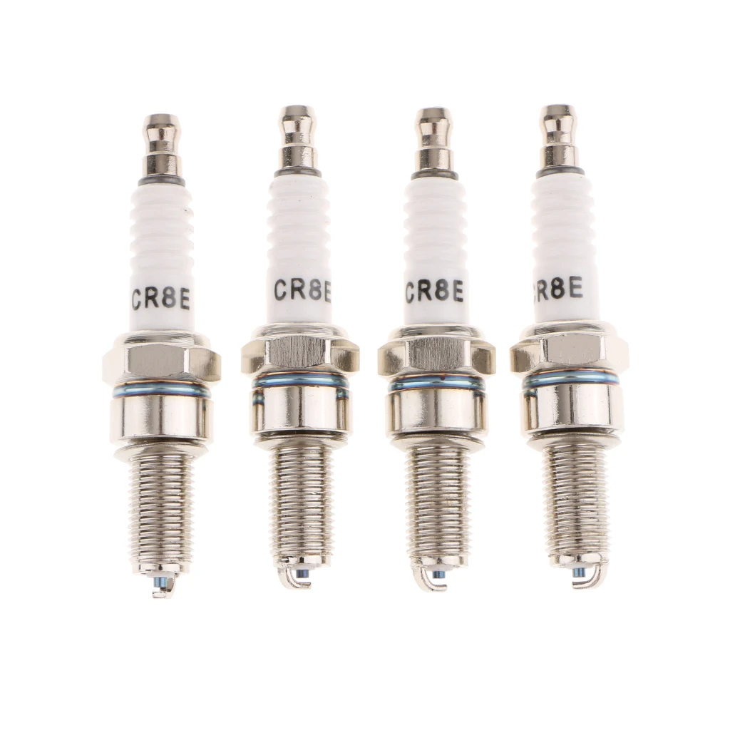 Pack of 4 Spark Plugs High Performance Small Engine Replacement, Replaces CR8E/
