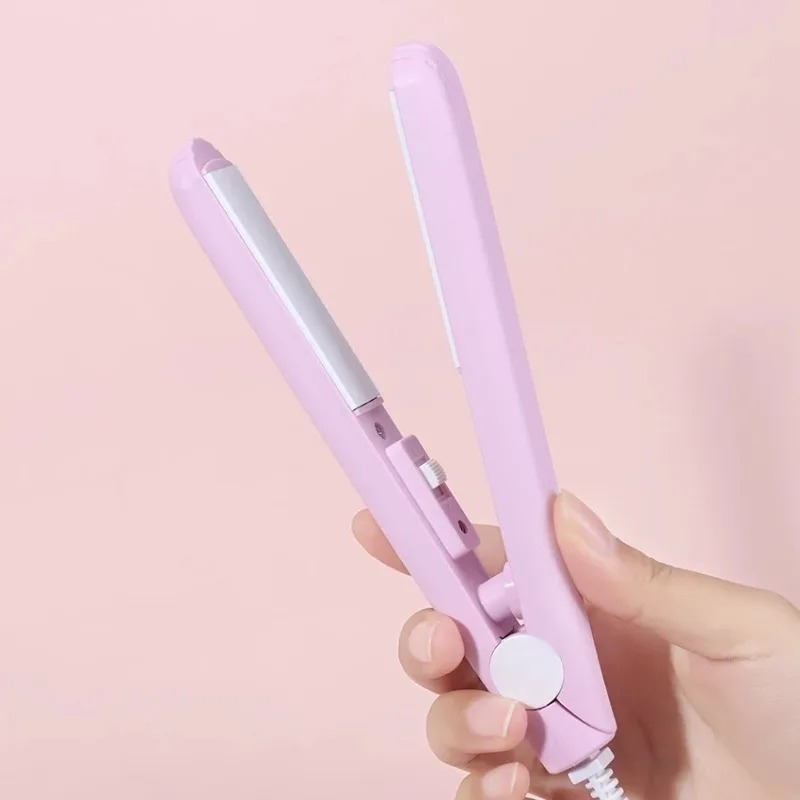 Title 19, 1PC Portable Mini Hair Straightener Curling Iro...