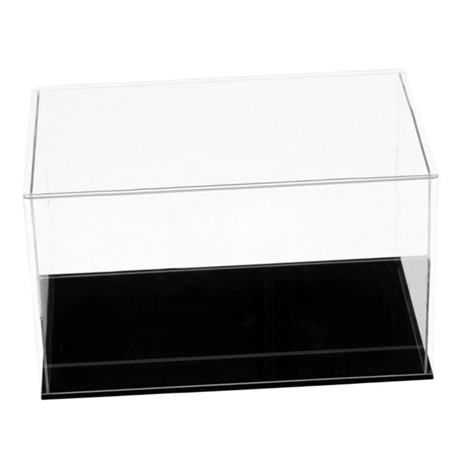 Clear Freestanding Portable Acrylic Display Case for Tank Car Model Airplane