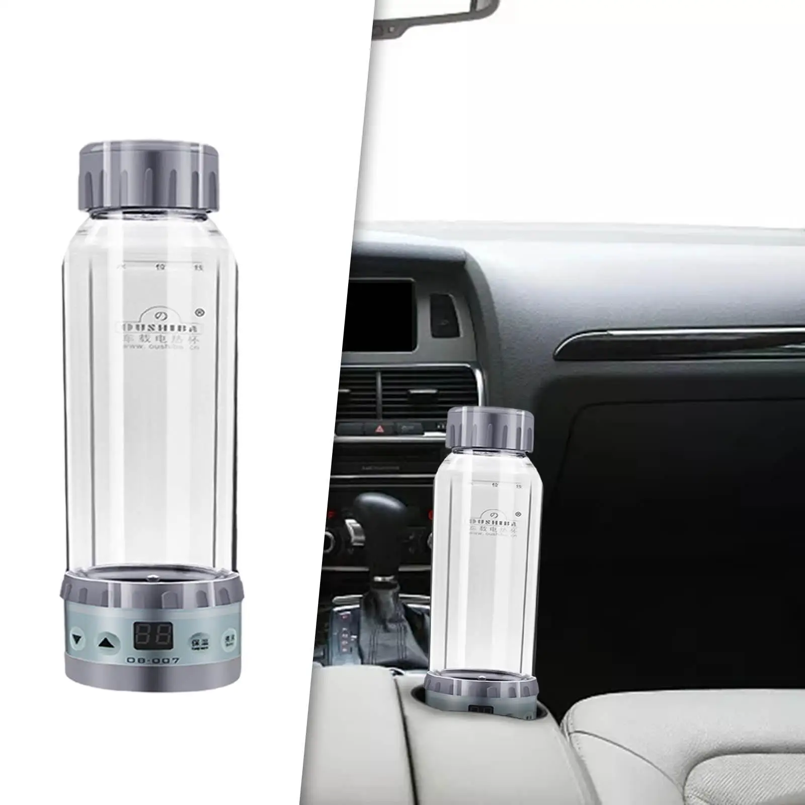 Car Kettle Boiler Portable Double Layer Hot Water Kettle Mug Fit for Tea
