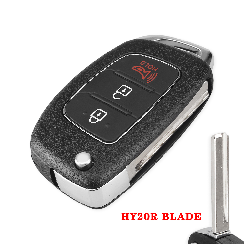 KEYYOU 3 Taste Filp Auto Fernbedienung Schlüssel Fall Für Hyundai HB20 IX35 I45 SANTA FE Accent I40 I20 HY15/HY20/TOY40 Uncut Klinge Schlüssel shell – Detail 12