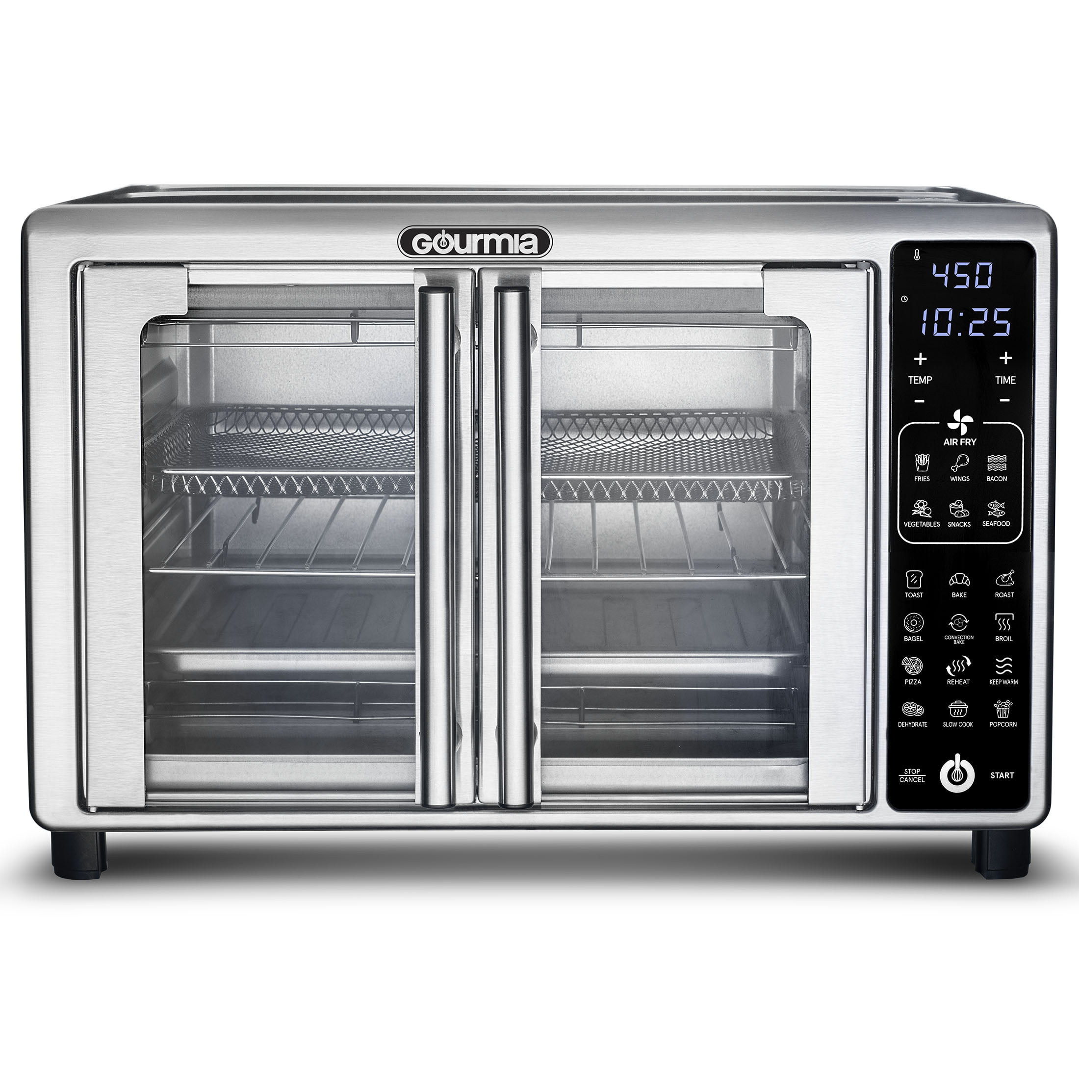 Title 2, 6-Slice Digital Toaster Oven Air Fryer with 19 ...