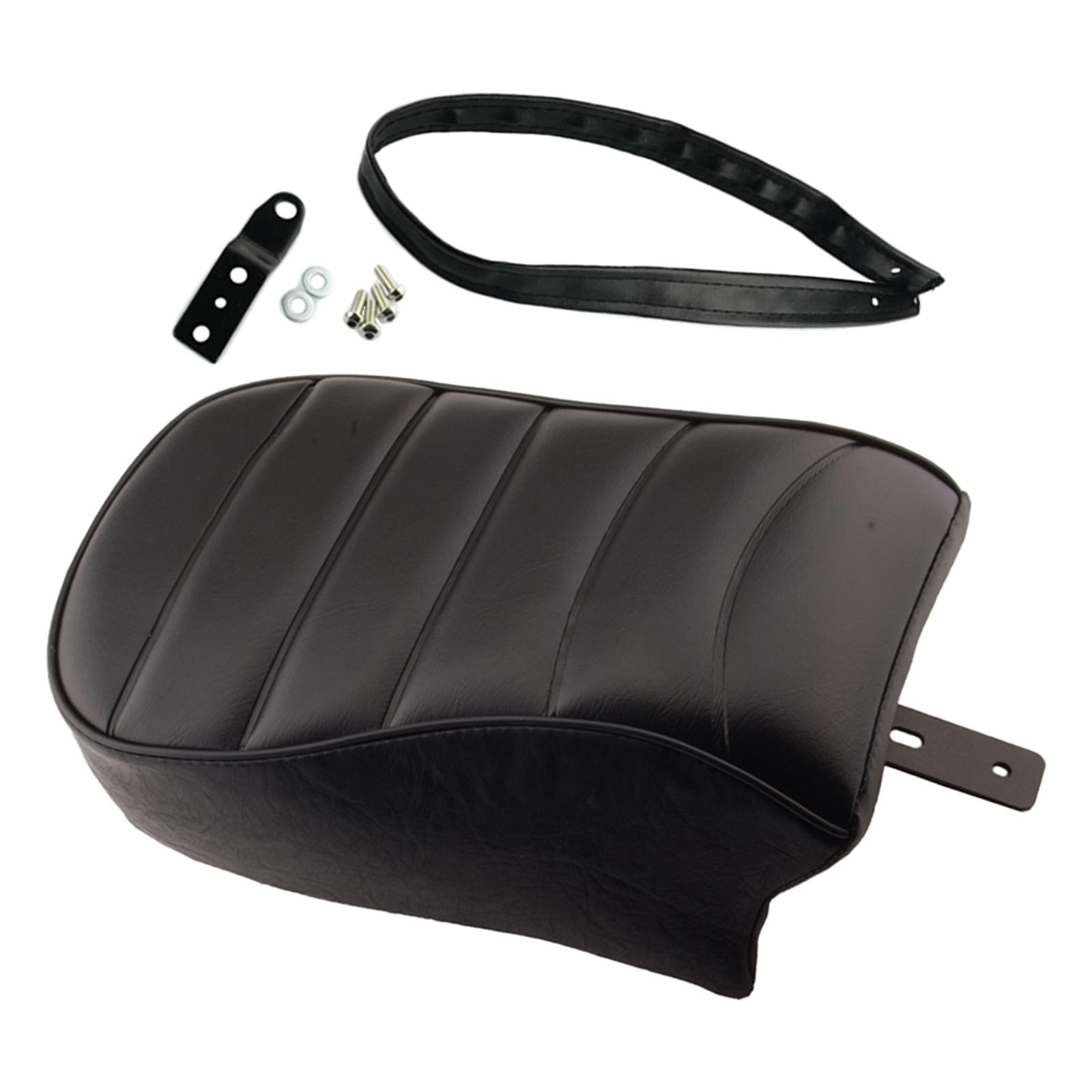 Motorcycle Rear Seat Passenger Pillion Durable Spare Parts Automotive Parts Black Stripe Leather Pad for Harley Sportster