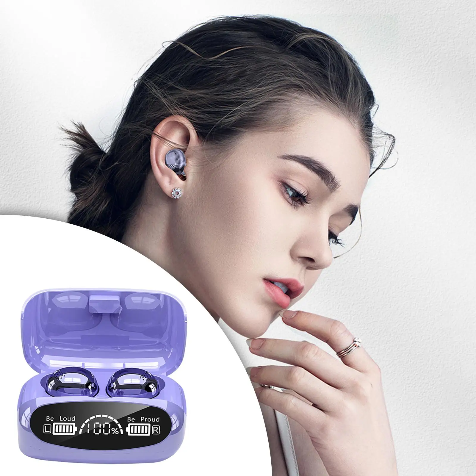  5.0 M32   W/ Charging Case 6H  with  in-Ear Digital LED Display in-Ear Headphones for Gym Sports 