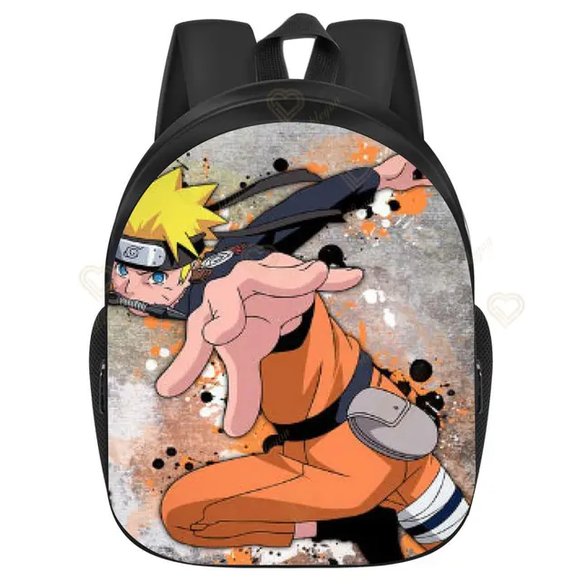 School Backpack 3D Naruto Black Orange 27 x 33 x 10 cm - NAcloset
