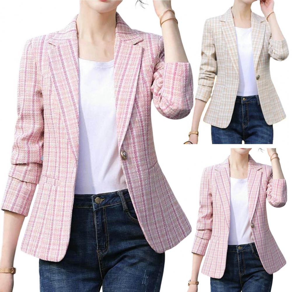 Title 6, Women Blazer Trendy Business Cardigan Slim Fit ...