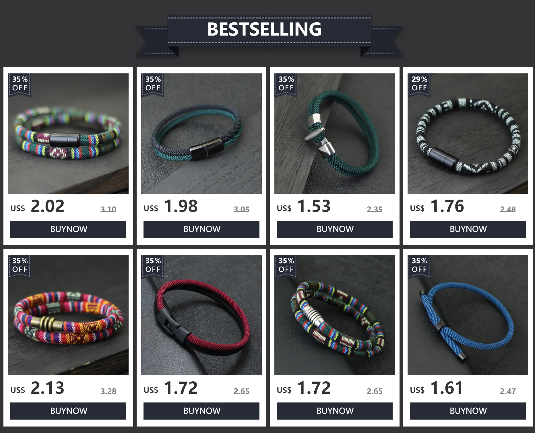 Neue In Boho Seil Armband Männer 100% Unfading Edelstahl Braslet Glück Gewinde Braclet Geschenk Für Ihn Outdoor Survival Brazalete – Detail 1