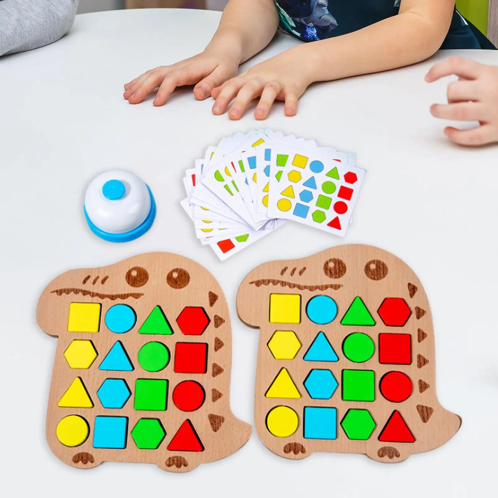 Geometric Shape Matching Puzzle Game Learning Toy Montessori Educational Toy Shape Matching Puzzle Game for Boys Girls Kids