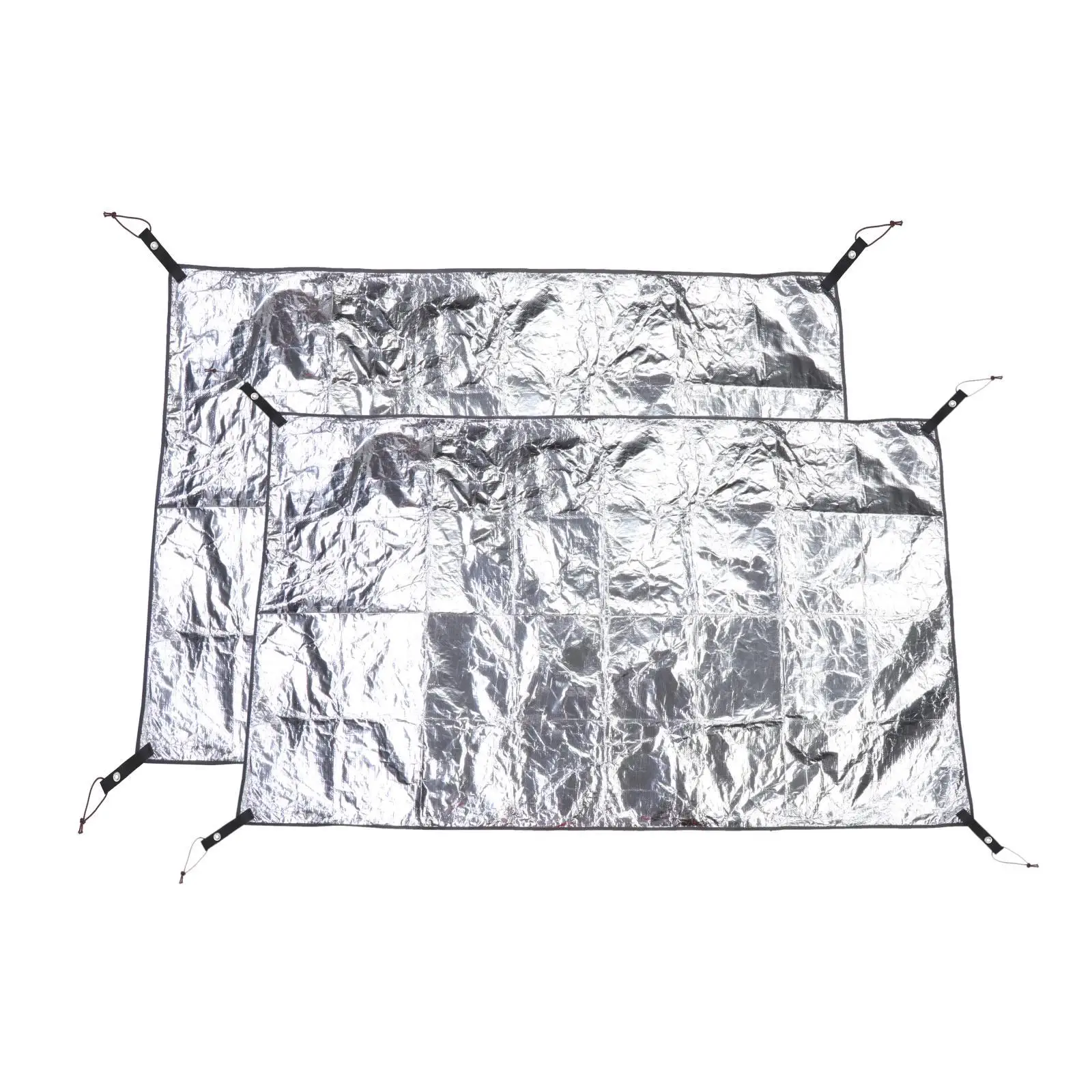 Camping Foil Sleeping Mat Waterproof Foldable Aluminium Heavy Duty Moistureproof Mattress 1Pcs for Tent Ground Hiking Festival