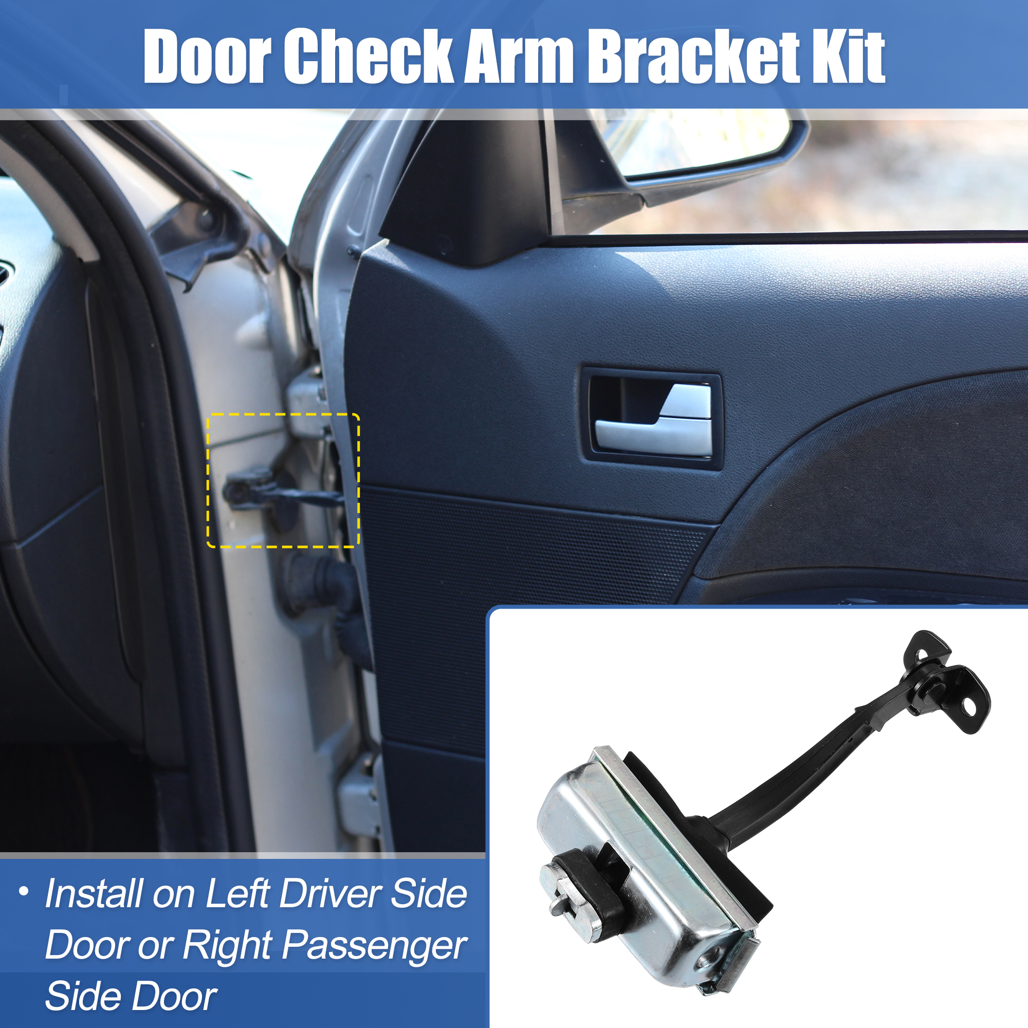 Uxcell Front Tür Überprüfen Stop Strap Fahrer Seite Tür Überprüfen Montage 7L1Z7823552A für Ford Expedition für Lincoln – Detail 2