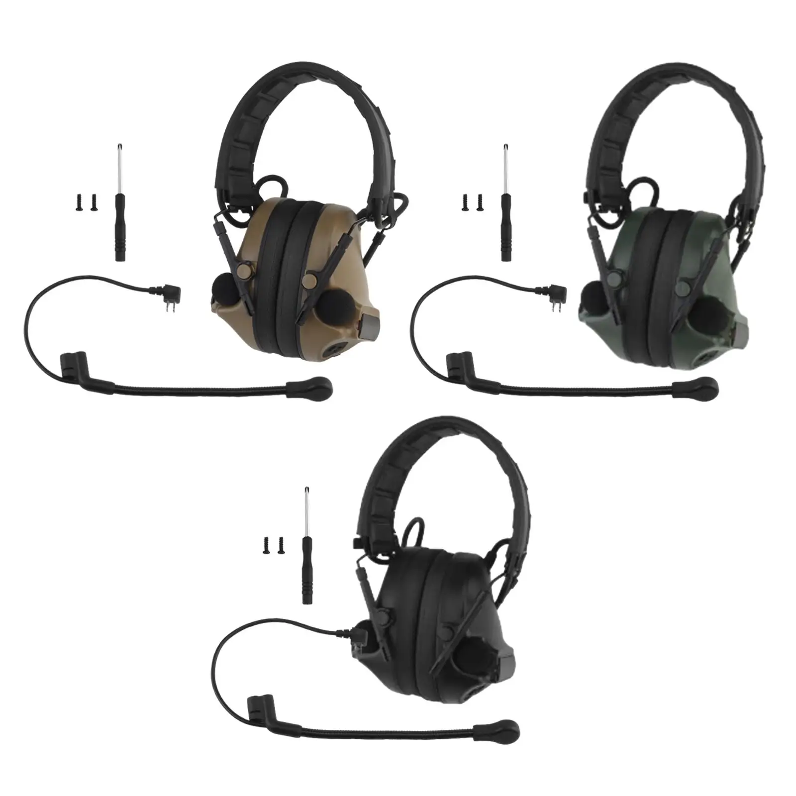 Hearing Protectors Ear Covers Earphones Compact Soundproof Earmuffs Ear Cups for Manufacturing Business Sleeping Travel Learning