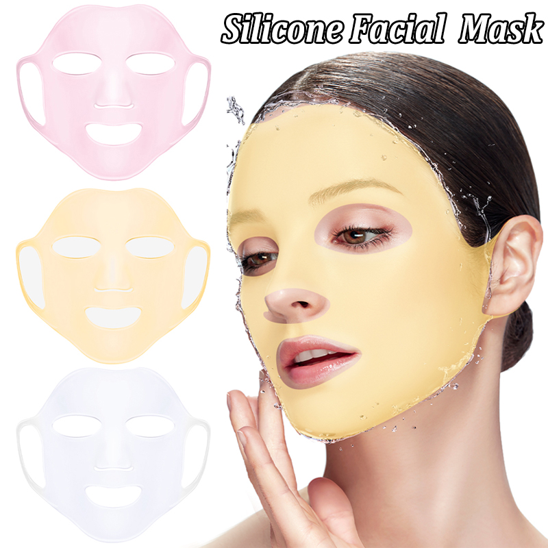 Best of Silicone Facial Mask Cover Reusable Ear Hanging Anti-aging Moisturizing Face Shield Double Absorption Anti Evaporation Skin Care Reviews & Tips