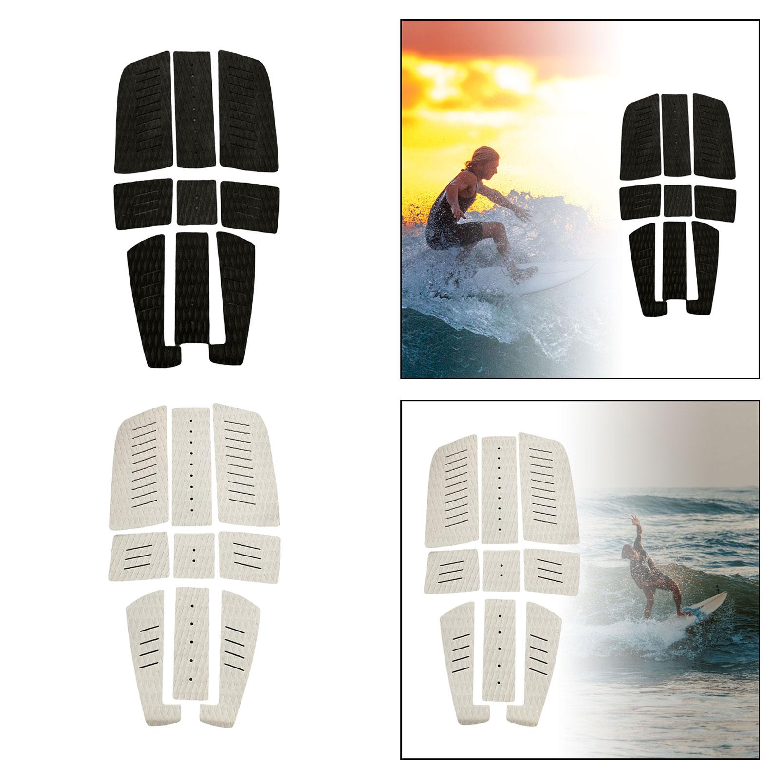 9Pcs Surfboard Traction Pad Anti Slip Premium Surfboard Pad for Skimboard Longboard Funboard Grip Surf Paddleboard